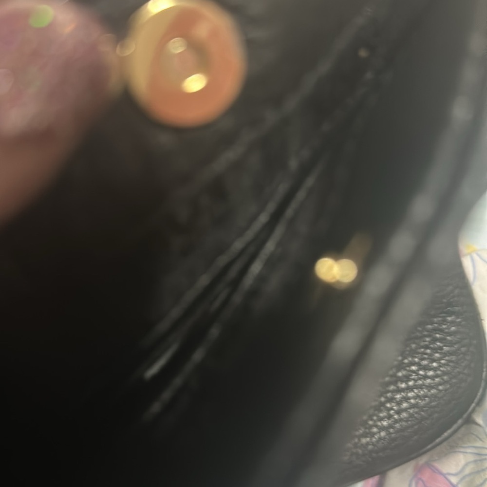 Michael Kors Black Leather Crossbody with Gold Logo - Picture 7 of 7